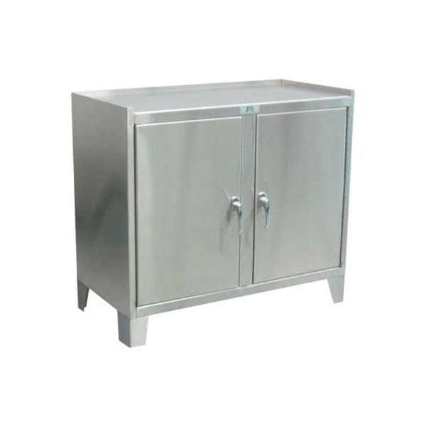 Jamco Stainless Steel Cabinet - 2 Door- 36"W x 18"D x 35"H ZP136QQ - main